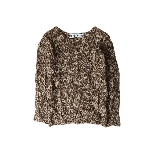 OPENyy Коричневый Женский Трикотаж