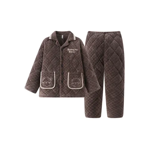 ЮЙЧЖАОЛИНЬ Pajama Комплект Осенний и Зимний Мужской