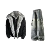 Чёрные+Синие Брюки