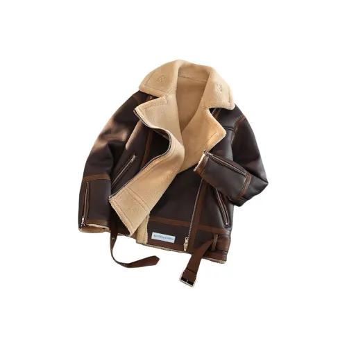 ACUOD BY CHANU Темный кофейный [Однотонный тяжелая версия] Унисекс куртки