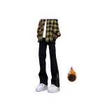 Black [Боковая молния, утолщенный и с флисовой подкладкой]