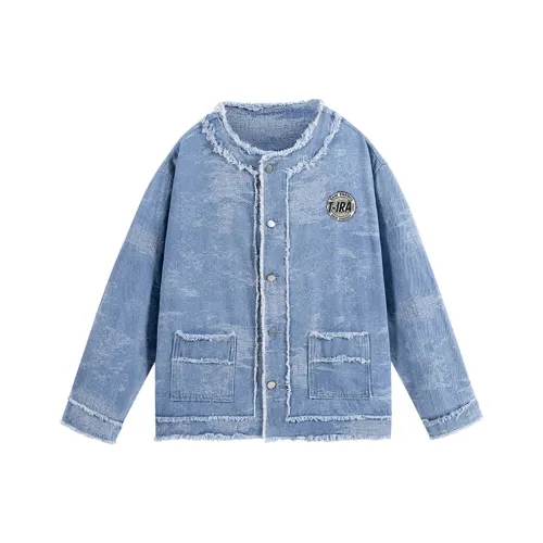 T IRA Синий Унисекс Куртки