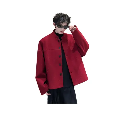 TUOFEI Китайский Красный Утепленный Унисекс Куртки