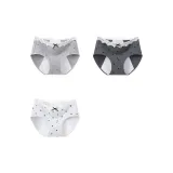 Бабочка Средне-Серый + Маленький Цветок Темно-Серый + Маленький Цветок Светло-Серый