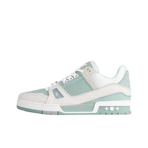 LOUIS VUITTON Тренер Low Топ Скейтборд Кроссовки Мужские Зеленые