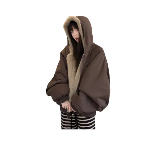 LEONBINNO Кофейный унисекс пуховики