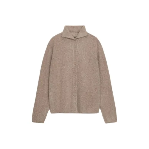 ZARA Collaboration Коричневый Темно-Серый Коричневый Женский Куртка