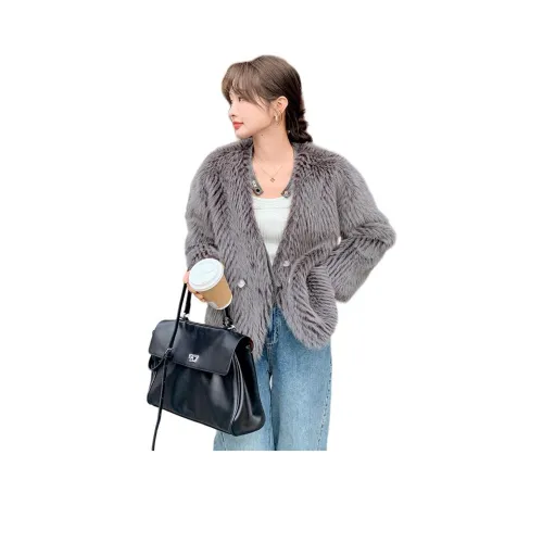 Vintage Cars Бархат Feel Пальто Женские