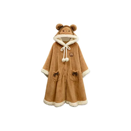 O'MESIK Коричневый Женские Банные халаты