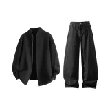 Черный топ + Черные брюки