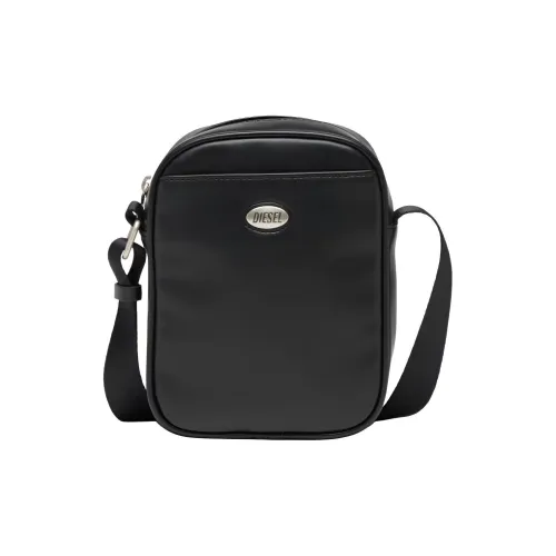 DIESEL PU (полиуретан) Сумка через плечо Мужская Черная