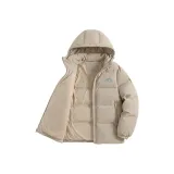 [С капюшоном, наполнитель, пуховик] Бежевый Абрикос (с логотипом "Альпинизм Transformable" на груди)