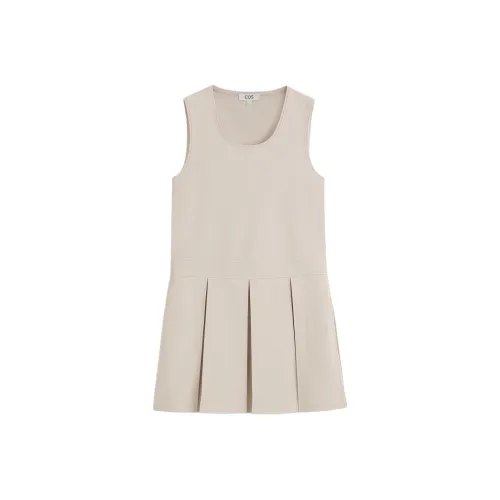 COS Бежевые Женские Платья без Рукавов