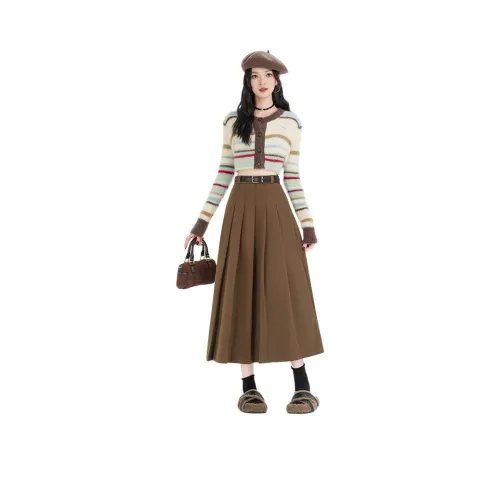 Si Bei'er Повседневный Длинный Юбка Женские