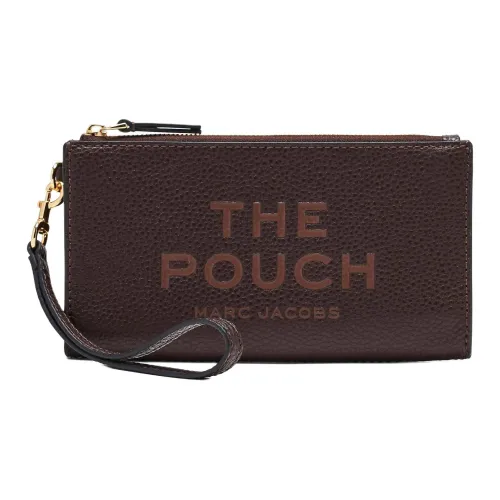 MARC JACOBS Pebble Кожа Клатч Маленький Унисекс Коричневый