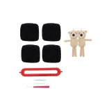 Черный - Ткань вязаная, Магия + 2 штуки, Медведь