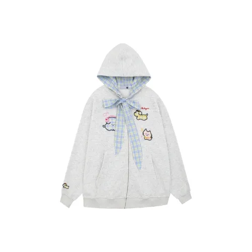 LESS BEARS Светло-серый Унисекс Свитшоты