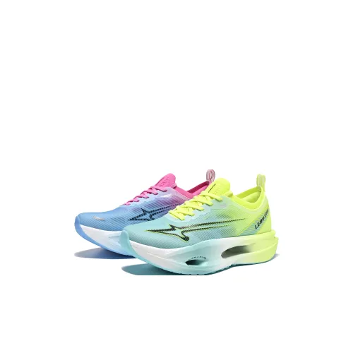 LEBUZHE Низкий топ детские беговые кроссовки зеленый лайм синий розовый несовпадающие унисекс