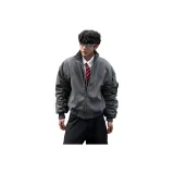 Серый с флисовой подкладкой