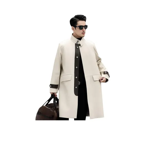 Izexx Белый Мужская Кожаная Куртка