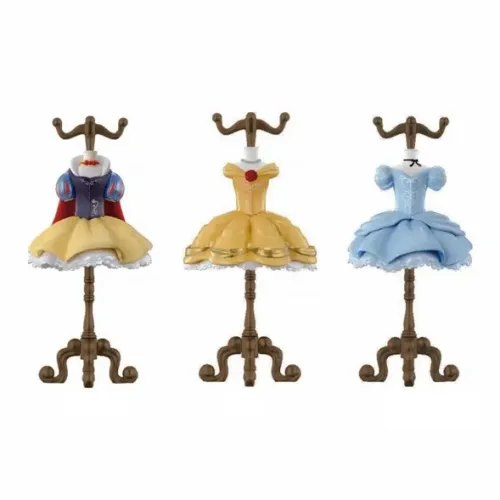 Disney x DISNEYLAND Tokyo Disney Платье с вешалкой Принцесс Счастливый Draw Одиночная капсульная игрушка Цельная коробка 3 шт