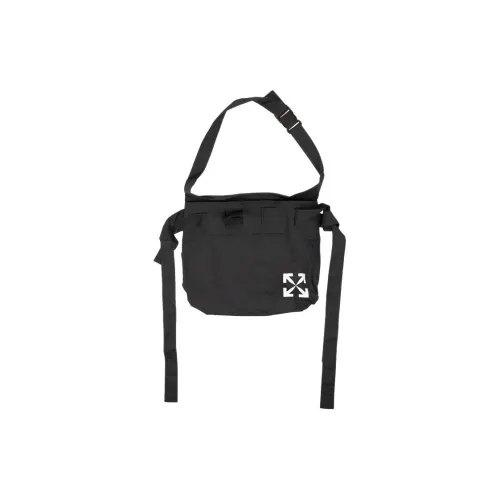 Off Белая хлопковая ткань Тоут Сумка Сумка для покупок Сумка на плечо Сумка обычная Мужская Черная