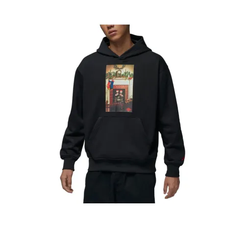 Джордан 010 Черный Фитнес Красный Мужской Свитшот