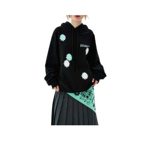 MARDI MERCREDI Fw25 OVERSIZED HOODY POCLANOS X MARDI_Черный Свитшот Унисекс