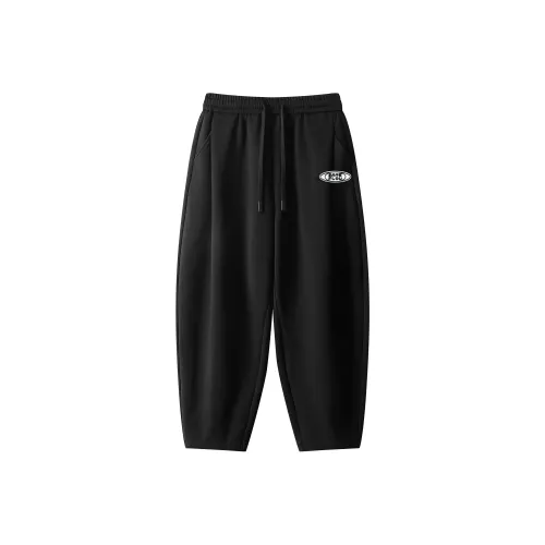 SAME FLOW Черный Базовый Унисекс Повседневные Штаны