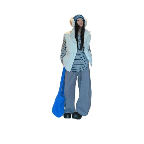 SUSANSAN Белый Женский Пуховый жилет