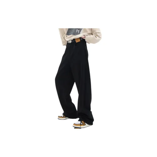 XUBAIHUO Черные Унисекс Джинсы