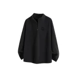 [Полузастежка Термический] Черный (Тотем Tangsion Логотип на груди)