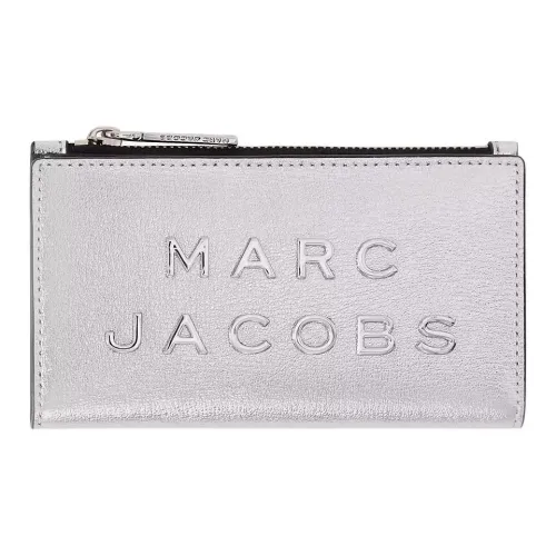 MARC JACOBS Гладкая кожа Кошелек Средний Унисекс Серебряный