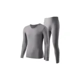 Круглый вырез, темно-серый, комплект