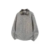 Бело-серый с флисовой подкладкой