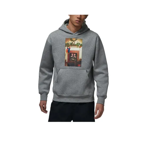 Джордан 091 Углеродный Серый Черный Мужские Свитшоты