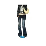 Синие-серые штаны с флисовой подкладкой