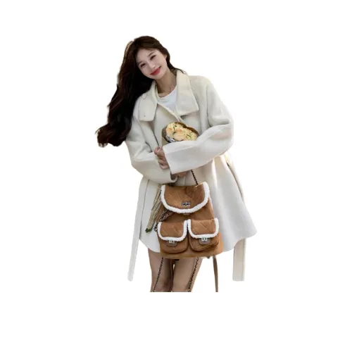 HTHK Экрю Женское Пальто