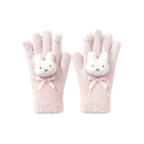 ZUOWEISHIJIA Вязаные перчатки из искусственного норкового меха женские