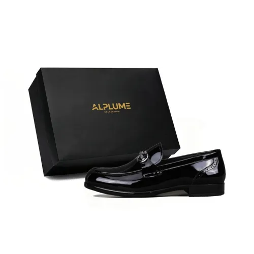 ALPLUME Лоферы с резиновым подошвой черные мужские