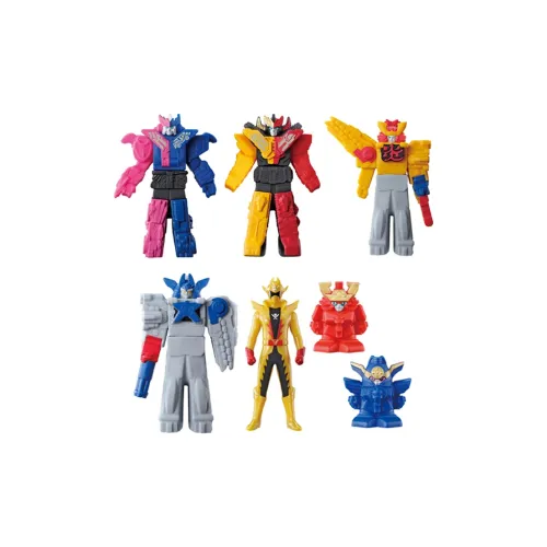 BANDAI Стиральная машина Squad The Openers Мягкий винил Робот Герой Счастливый Draw Один Капсульная игрушка Целая коробка 8 шт