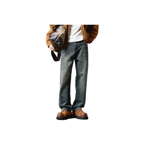 PTMNIU Blue Unisex Jeans PTMNIU Синий Унисекс Джинсы