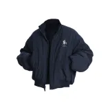 Темно-синий пуховый пиджак