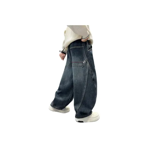 Disney Синий Серый Утолщенный и с Флисовой Подкладкой KIDS Джинсы