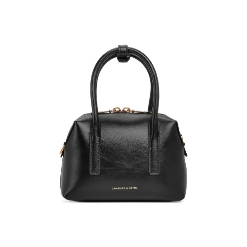 CHARLES KEITH ПУ (полиуретан) Ручная сумка Сумка через плечо Маленькая Женская Черная