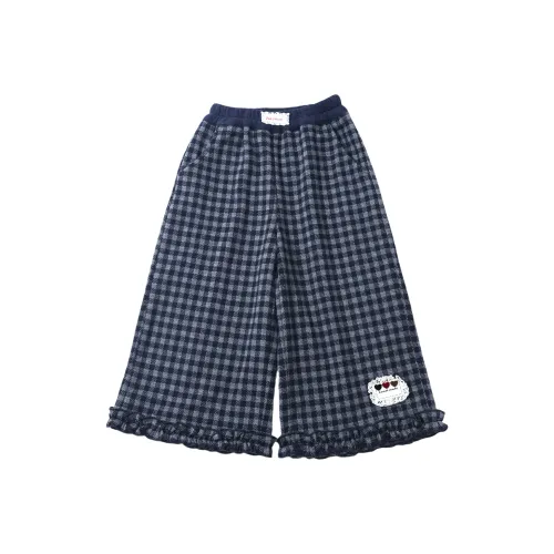 RHOBESAM Haha Медведь Кружевная отделка Этикетка Клетка Брюки Изображение Цвет Дошкольные Тренировочные Штаны