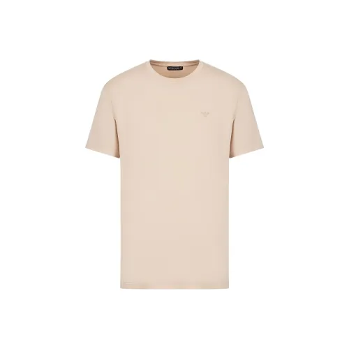 EMPORIO ARMANI SS23 Рубашка Мужская Песочный Желтый Черный