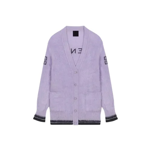 GIVENCHY FW21 Кашемир Свитер Женский Фиолетовый