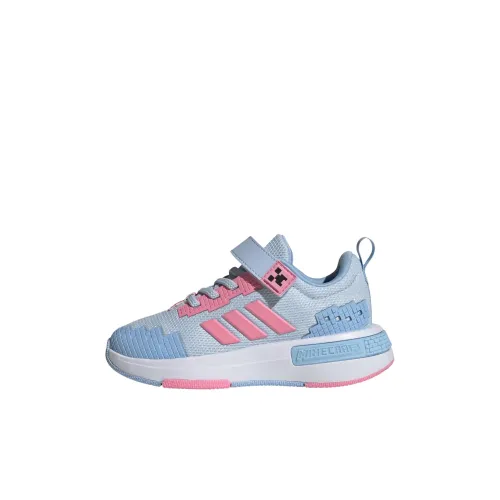 Adidas Minecraft Low Топ Детские беговые кроссовки Кристальный Далёкий Небесный Синий