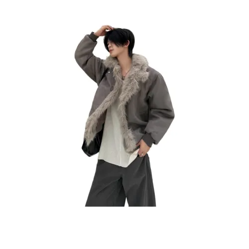 BRG Серый Унисекс Пуховики